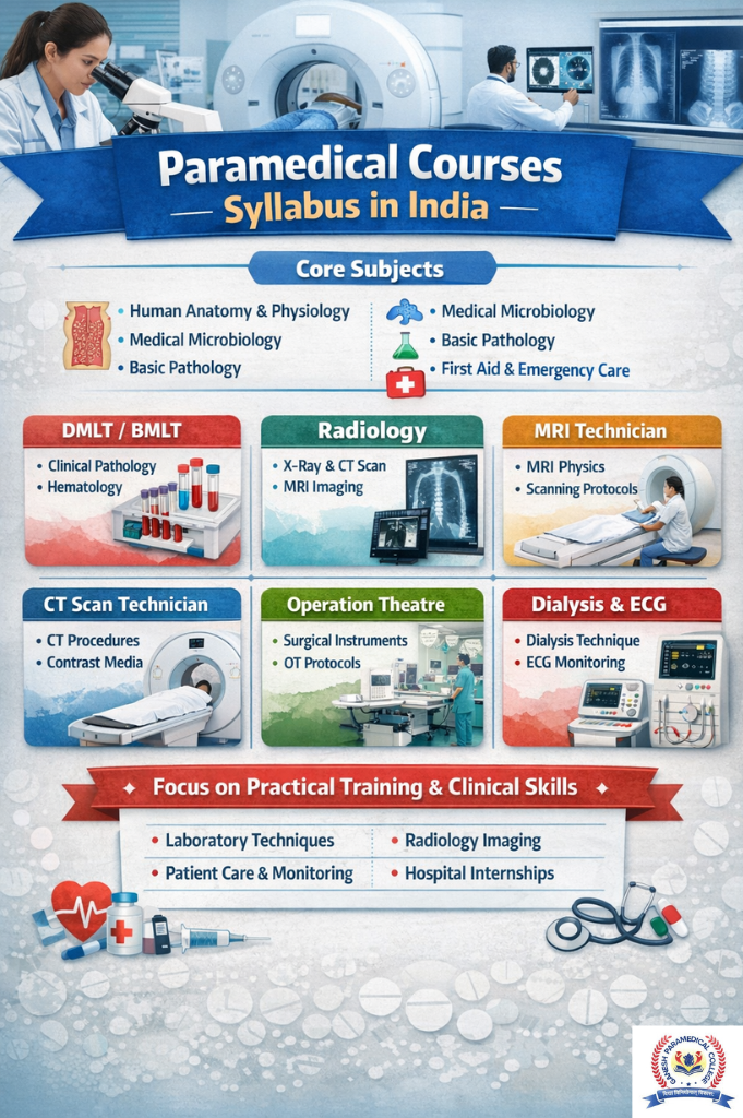  Syllabus for Paramedical Courses 